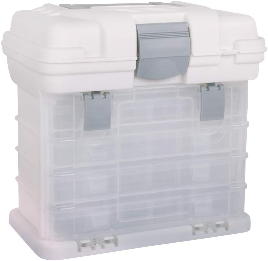 Rayher 39574000 Carrier 4 Assortment Boxes, 27,5x17,5x26cm + lid Compartment