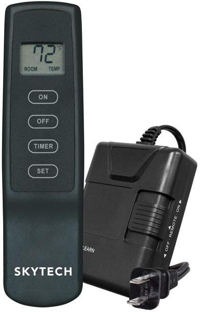 SkyTech SKY-1420T/LCD-A Fireplace Remote, Black