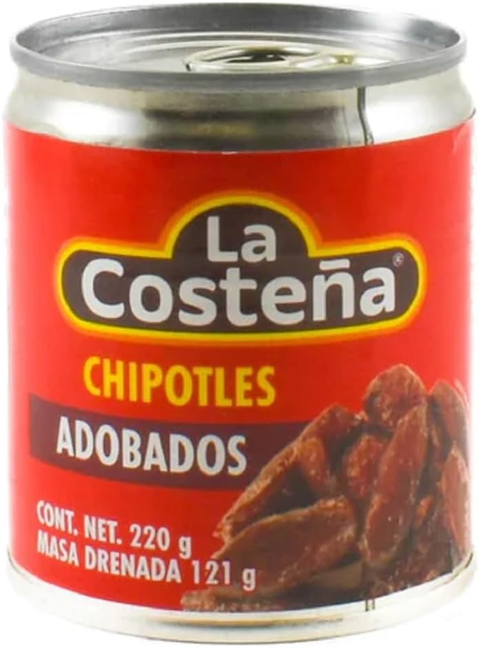 ADELKOS La Costena Chipotles Peppers in Adobo Sauce 220g (Pack of 1)