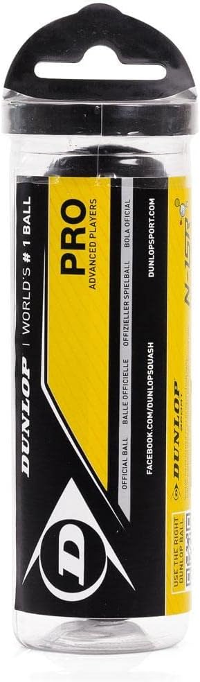 Dunlop Pro XX Squash Ball - 3-Ball Tube