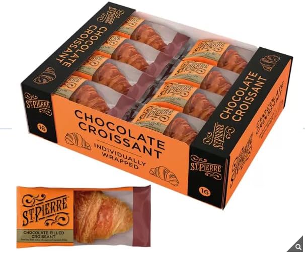 St. Pierre Chocolate Filled Croissant, 16 x 55g