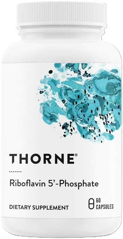 Thorne Riboflavin 5'-Phosphate - Bioactive Form of Vitamin B2-60 Capsules
