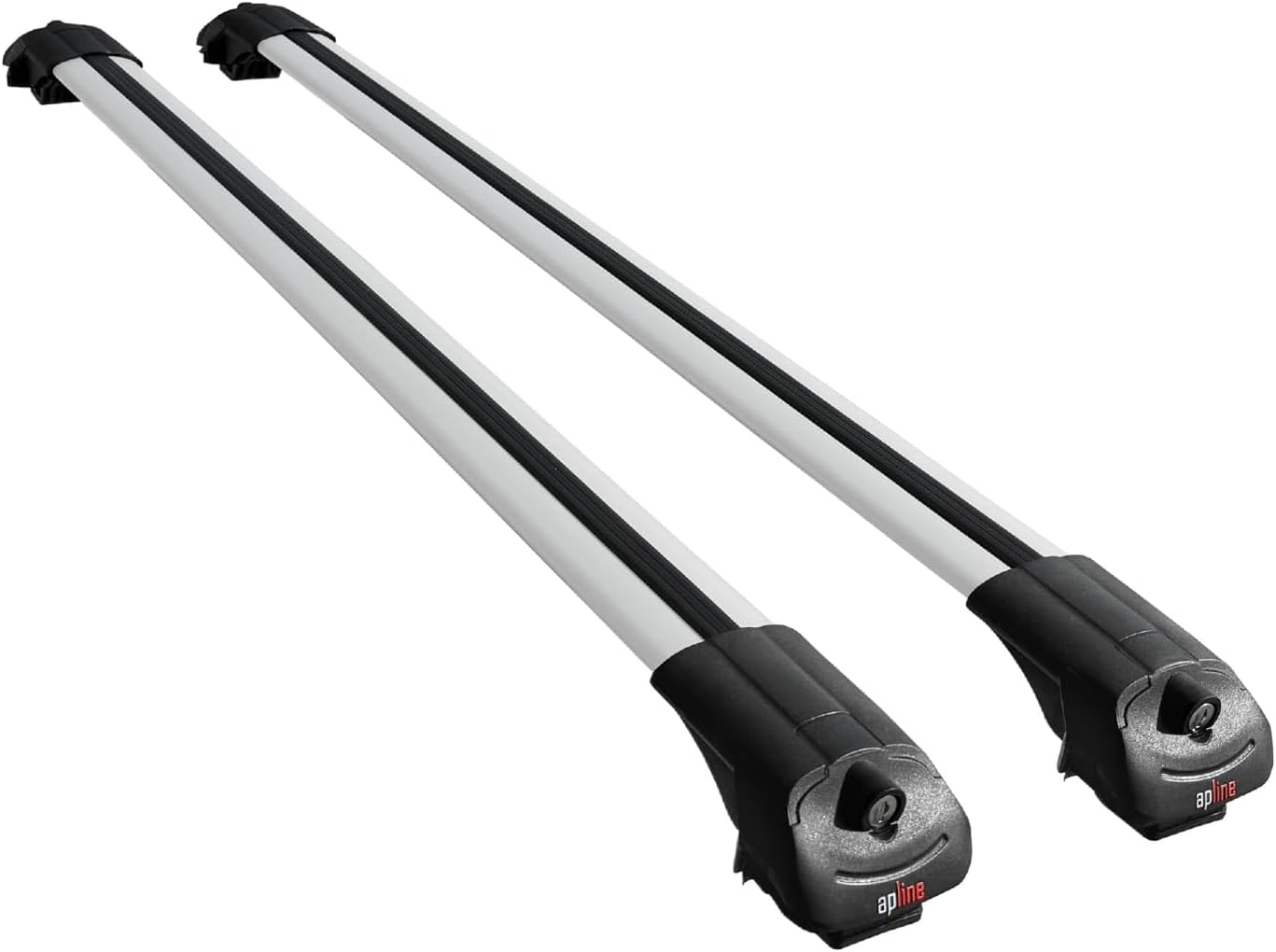 accessorypart Compatible with Volkswagen Tiguan Allspace (BW) 2018-2023 ACE-1 Car Roof Rack Cross Bar Grey Aluminium 2 Bars