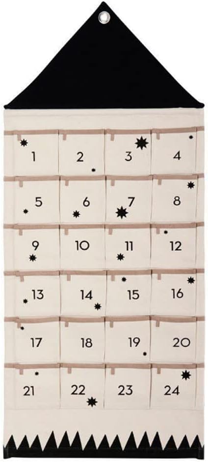 Advent Calendar,Fabric Christmas Advent Calendars With 24 Pockets Felt Fillable Numbers Hanging Countdown Diy Advent Calendar Make Your Own Advent Calendar