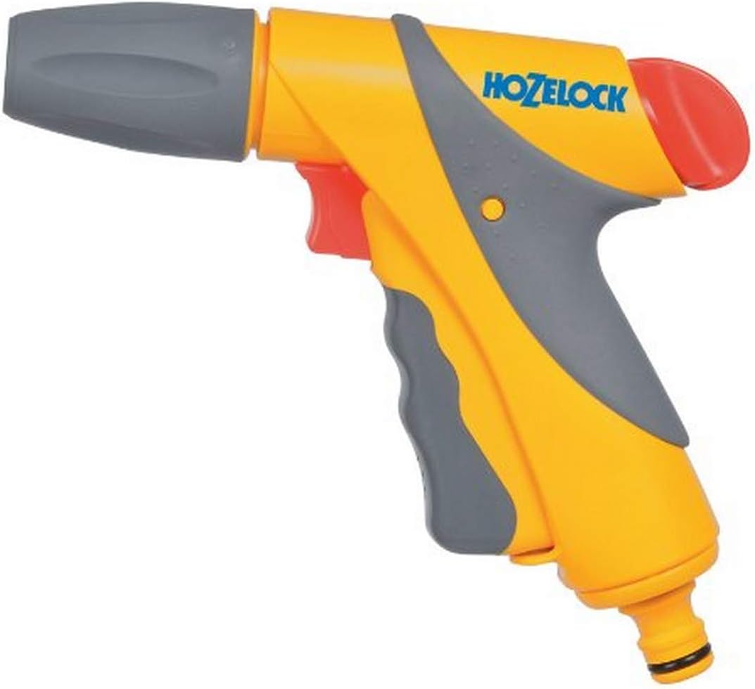 HOZELOCK - Jet Spray Gun Plus : Ideal for Maintenance and Watering, Daily or Intensive Use, Ergonomic Design, Locking Function and Flow Control: 3 Spray Patterns [2682P0000]
