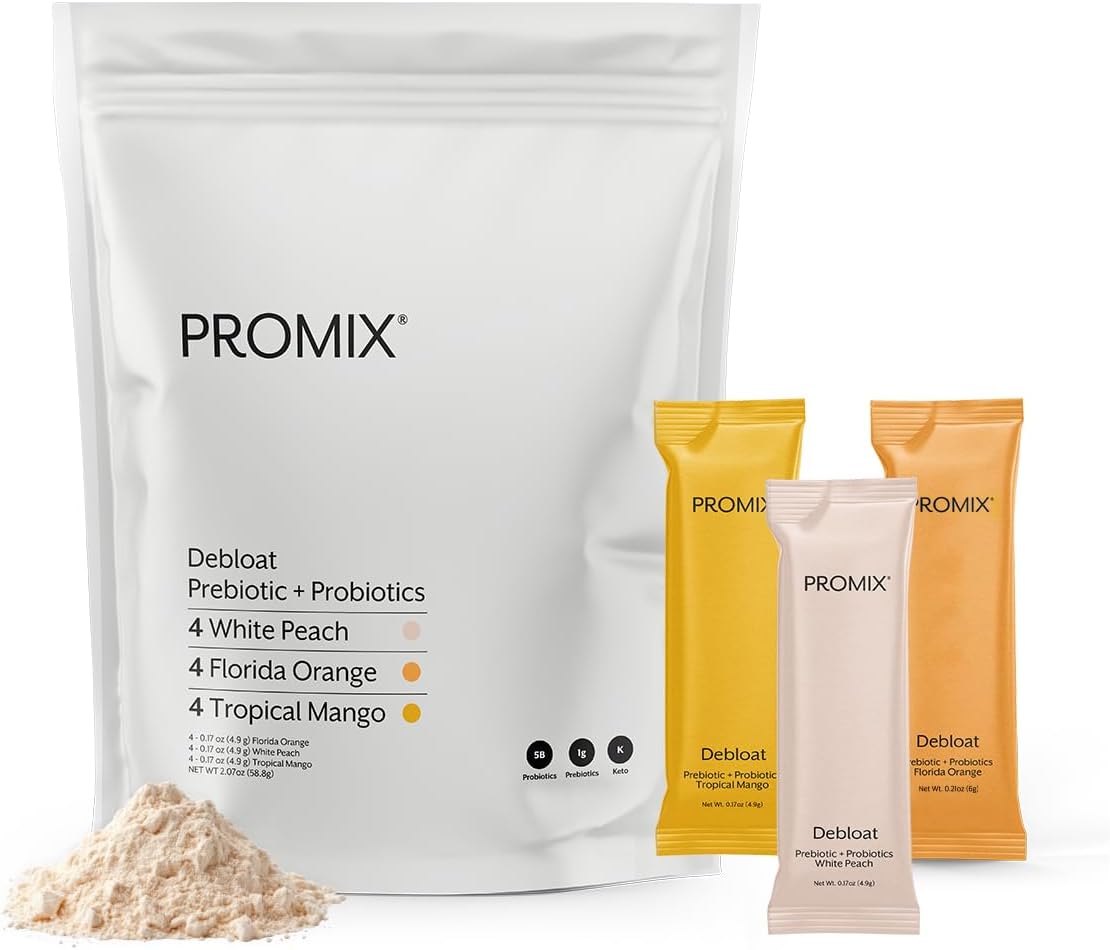 ProMix Nutrition Debloat Prebiotics & Probiotics, Variety - 12 Servings
