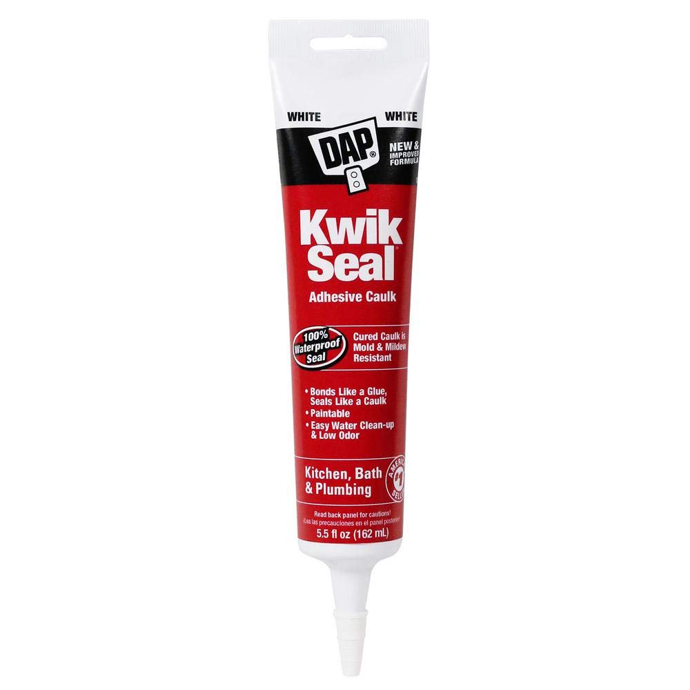 Dap 18001 Kwik Seal Caulk with 5.5-Ounce Tube, White