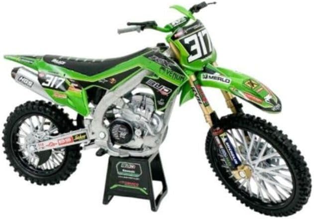 NewRay Kawasaki KXF Bud Racing Team 24 Replica 317 1/12 Miniature Motorcycle