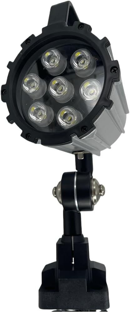 Led Machine Lights IP68,7W 24V-36V Adjustable Aluminum Alloy Industrial Lighting LED Work Light for Lathe, CNC Milling Machine, Drilling Machine - Short Arm (7)