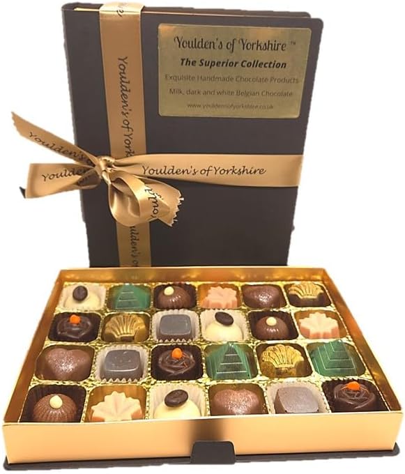 24 Luxury Handmade Gourmet Book of Chocolate Truffles - Perfect for Birthdays, Anniversaries, or just to say thank you.
