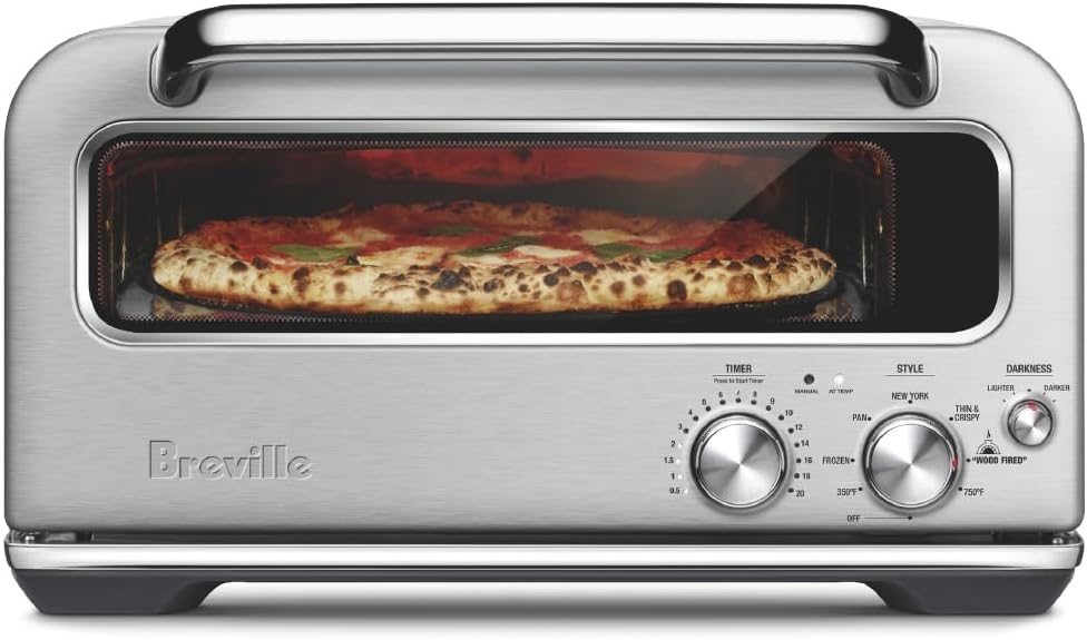 Breville BPZ820BSS Smart Oven Pizzaiolo Countertop Pizza Maker, Brushed Stainless Steel