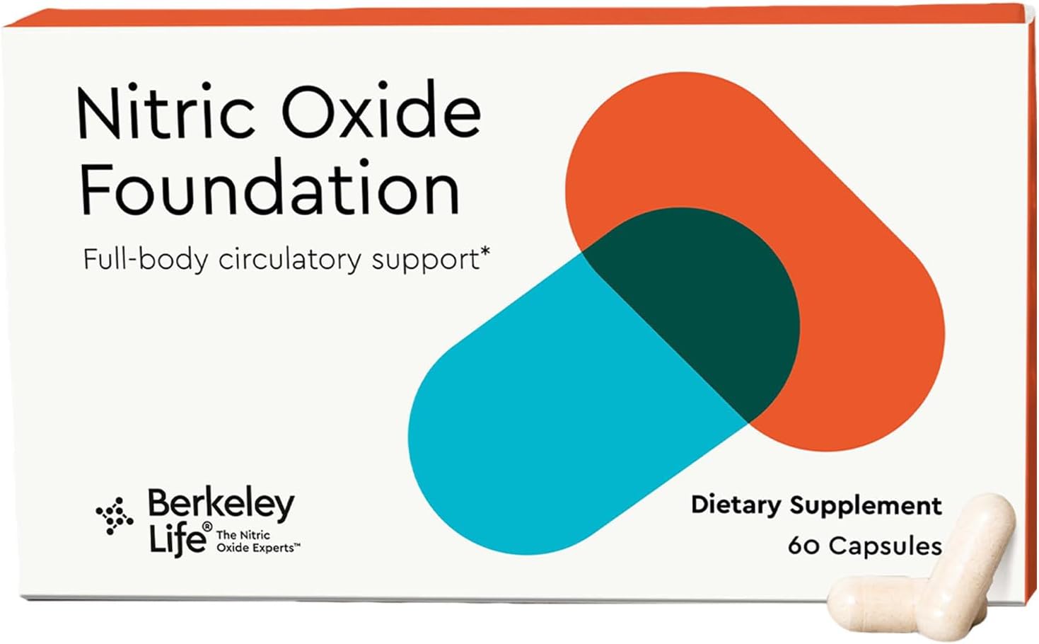 Berkeley Life Professional - Nitric Oxide Booster & Support Supplement with Organic Beetroot Powder - Helps Maintain Healthy Blood Pressure - Support Circulation & Cardiovascular Health - 60 Capsules