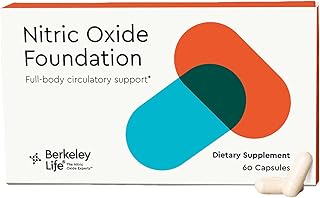 Berkeley Life Professional - Nitric Oxide Booster & Support Supplement with Organic Beetroot Powder - Helps Maintain Healthy Blood Pressure - Support Circulation & Cardiovascular Health - 60 Capsules