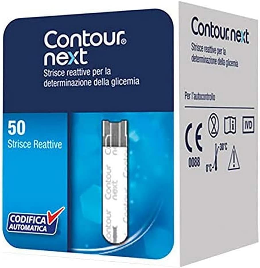 Contour Next Blood Glucose Strips Reactive Measurement, 50 Pieces