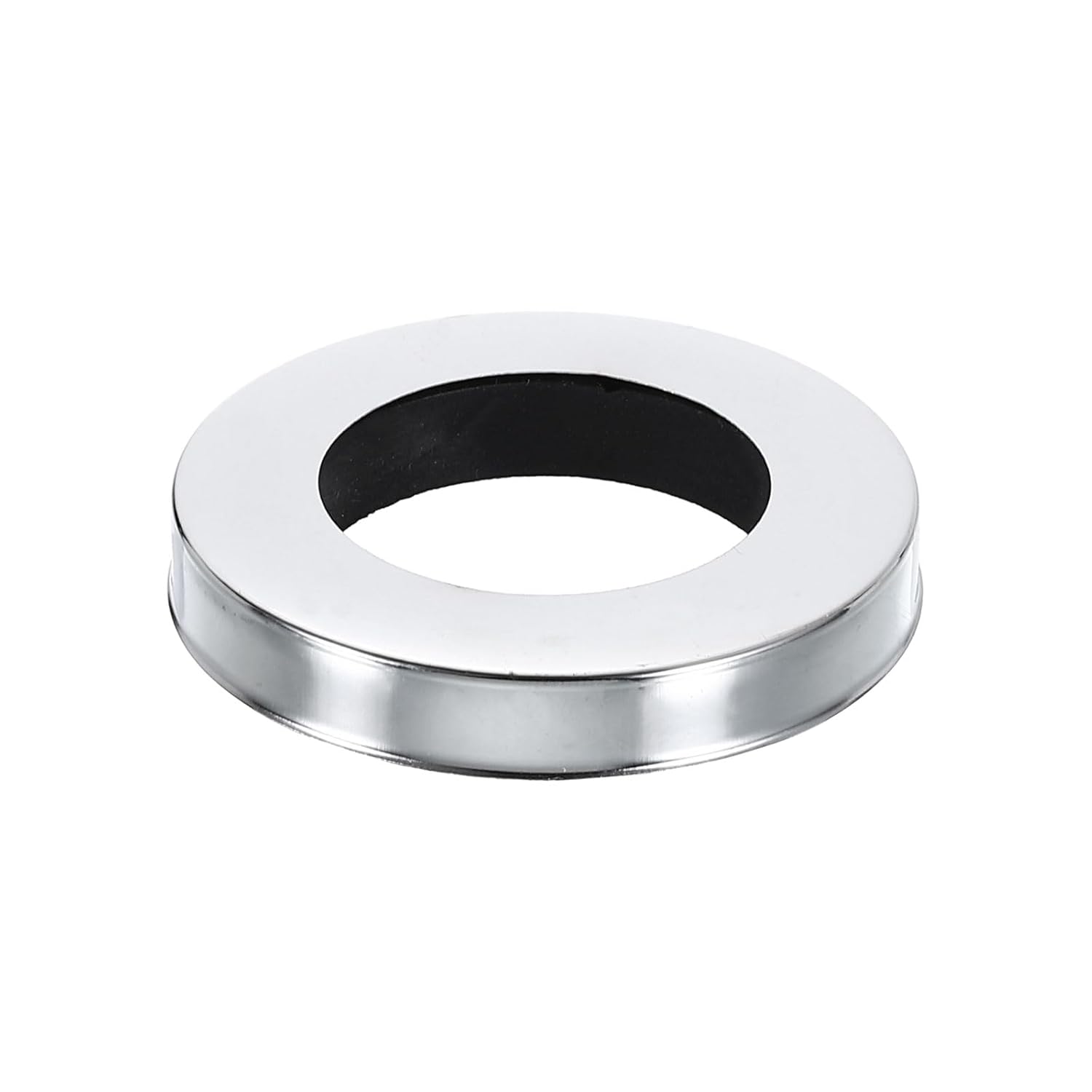 sourcing map Faucet Base Ring, 2.13"x1.26"(OD x ID) Stainless Steel Electroplating Washer Fasteners Tap Hole Cover for Bathroom Kitchen Faucets, Silver
