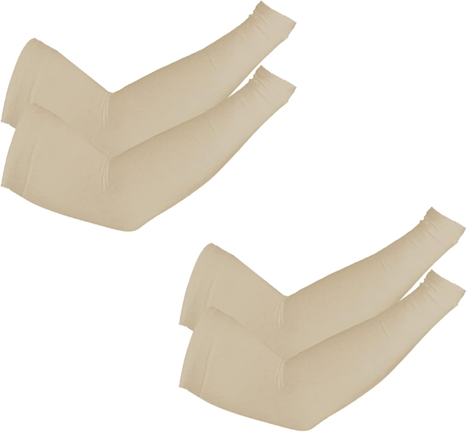 PFFY 2 Pairs UV Protection Cooling Arm Sleeves for Men and Women UPF 50 Sun Sleeve