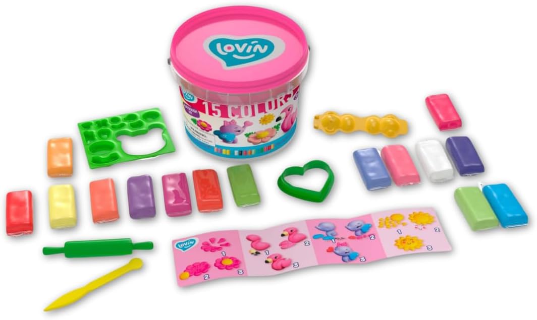 Cute Animals Modeling Set with Color Dough - Craft Kit for Kids - Color Dough Modeling and Sculpting Playdough Set - Ideal Creative Activity for Children