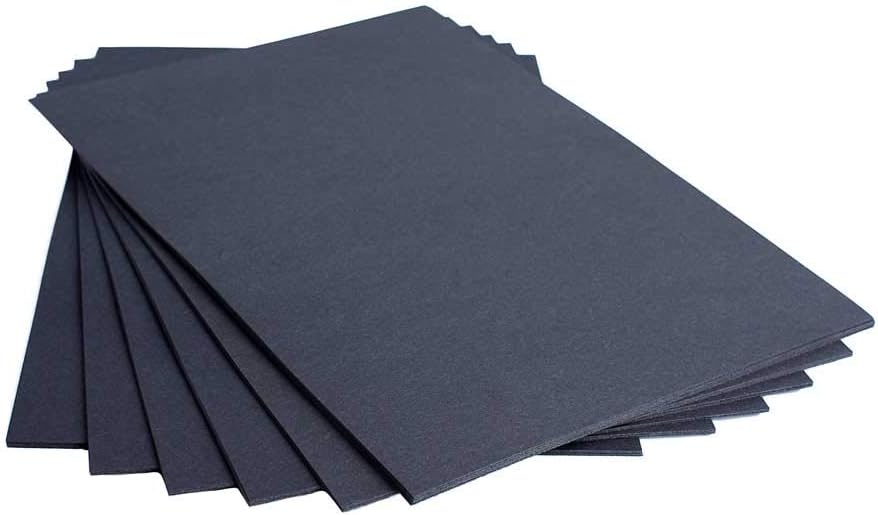 House of Card & Paper A5 220 GSM Card - Black (Pack of 25 Sheets)