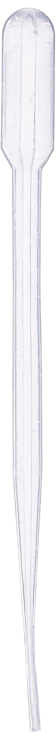 Globe Scientific 138020-500 LDPE General Purpose Transfer Pipet, Non-Sterile, 87mm Length, 1.7mL Capacity (Box of 500)