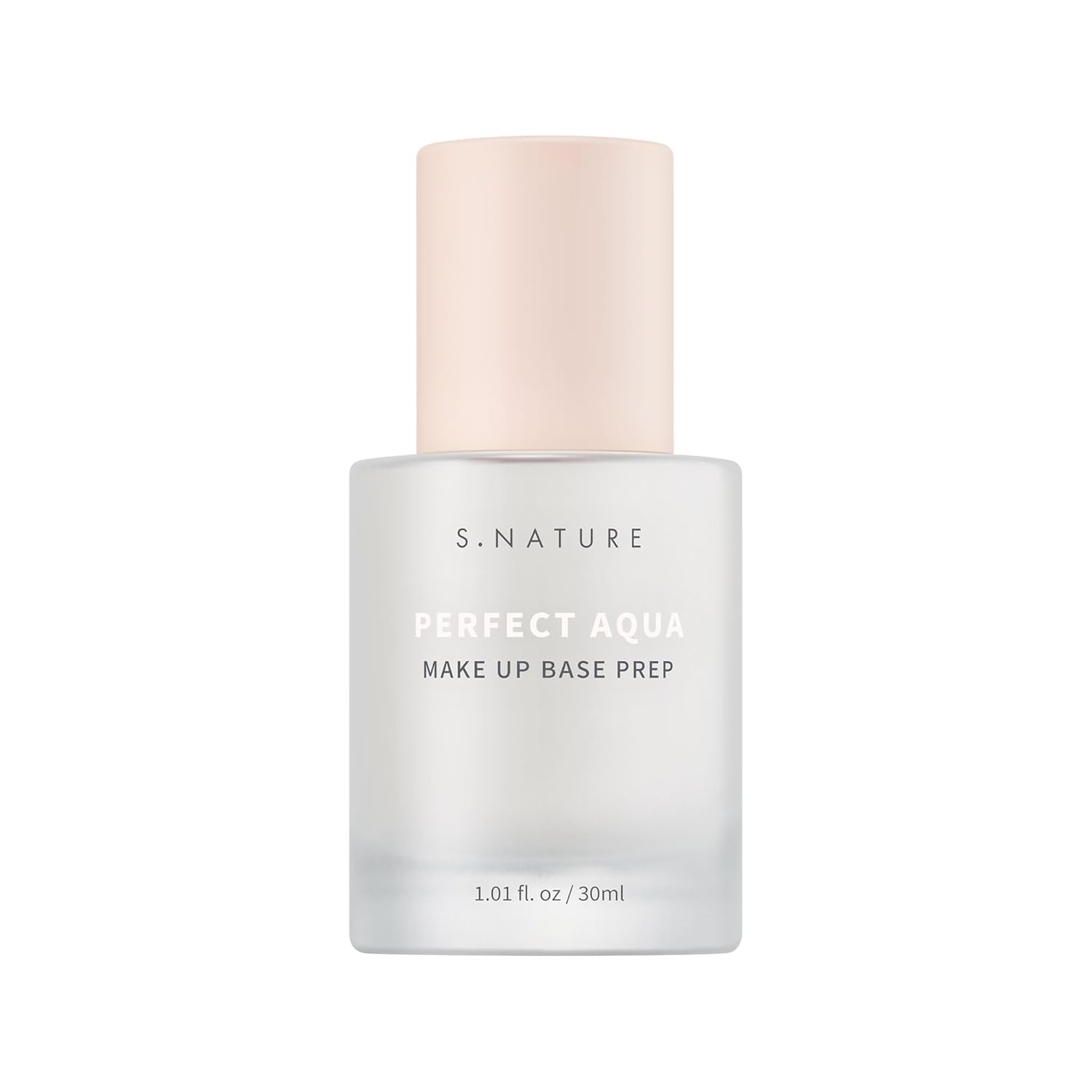 S.NATURE PERFECT AQUA MAKE UP BASE PREP 30MLㅣSerum Texture & Hydrating Face Primer, Korean Primer, Vegan, Skin Flawless and Glowing without Clogging Pores, 24 hours Long Lasting ㅣ1.01 Fl Oz