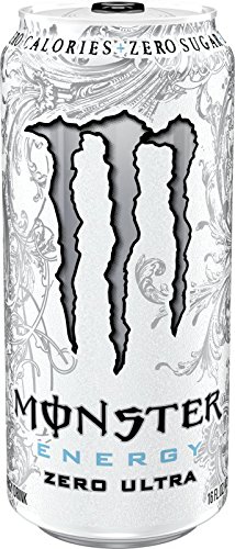 Monster Energy Ultra Energy Drinks 6 - 16oz Cans (Zero Ultra)