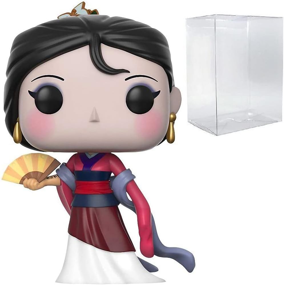 POP Disney: Mulan - Mulan Gown Version Funko Pop! Vinyl Figure (Bundled with Compatible Pop Box Protector Case) Multicolor 3.75 inches