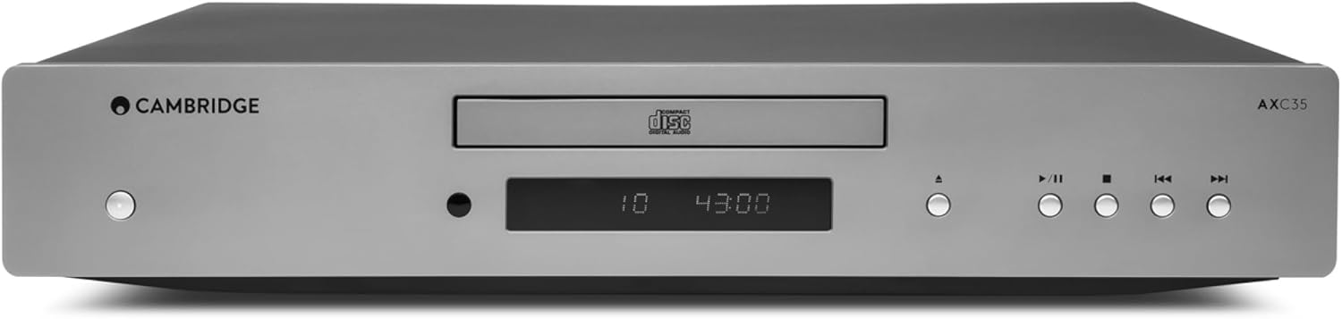 Cambridge Audio AXC35 - Separate CD Player for HiFi System Featuring Gapless Playback and Wolfson DAC with Digital Out - Lunar Grey