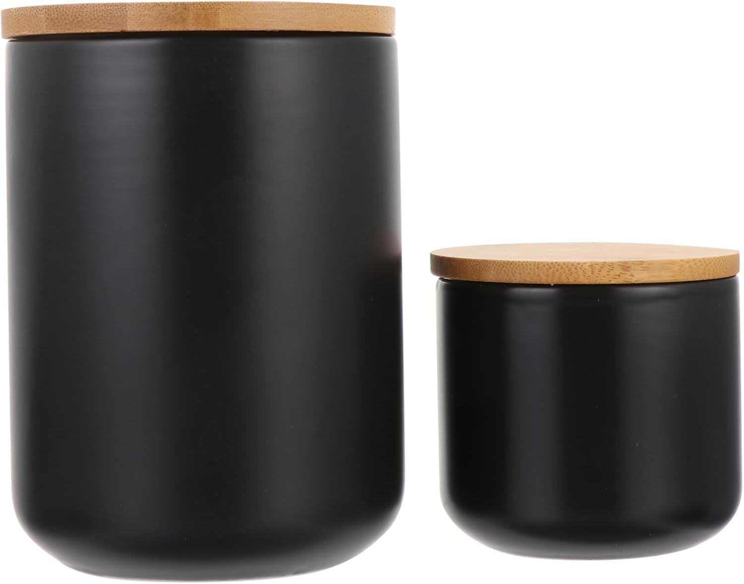 Ciieeo 2pcs Ceramic Sealing Food Jar Set with Lids Airtight Kitchen Storage Container for Grains Beans and Pantry Staples