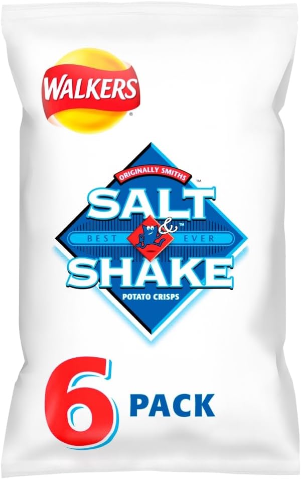 Walkers Salt & Shake Multipack Crisps 6x24g