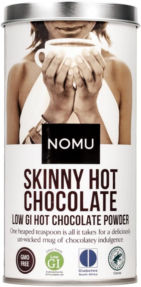 NOMU Skinny Hot Chocolate - Sugar-free, Keto, Aspartame Free, 200g, 33 Servings, Chocolatey, Guilt Free - Ideal for Weight Watchers & Diets