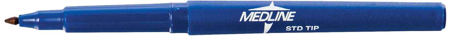 Medline Skin Marker with Regular Tip, Non-Sterile (Pack of 100)