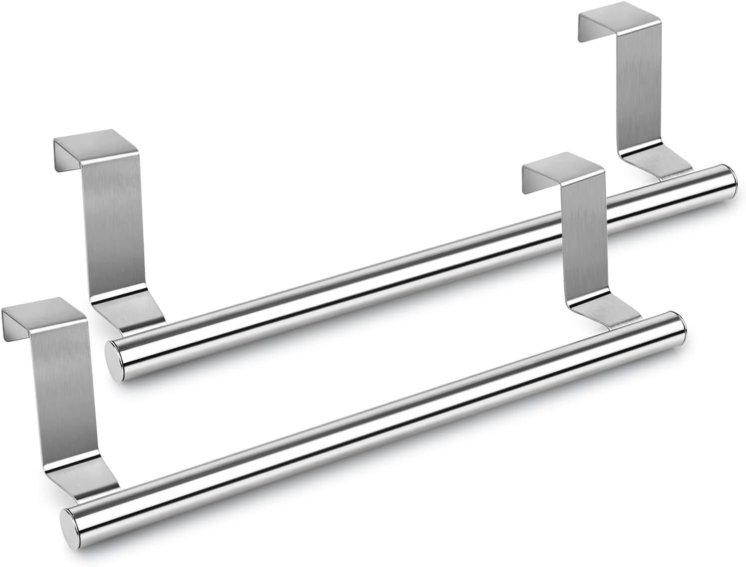DS. DISTINCTIVE STYLE Kitchen Towel Holder Over Cabinet Door Towel Bar 2 Pieces Stainless Steel Kitchen Towel Hanger