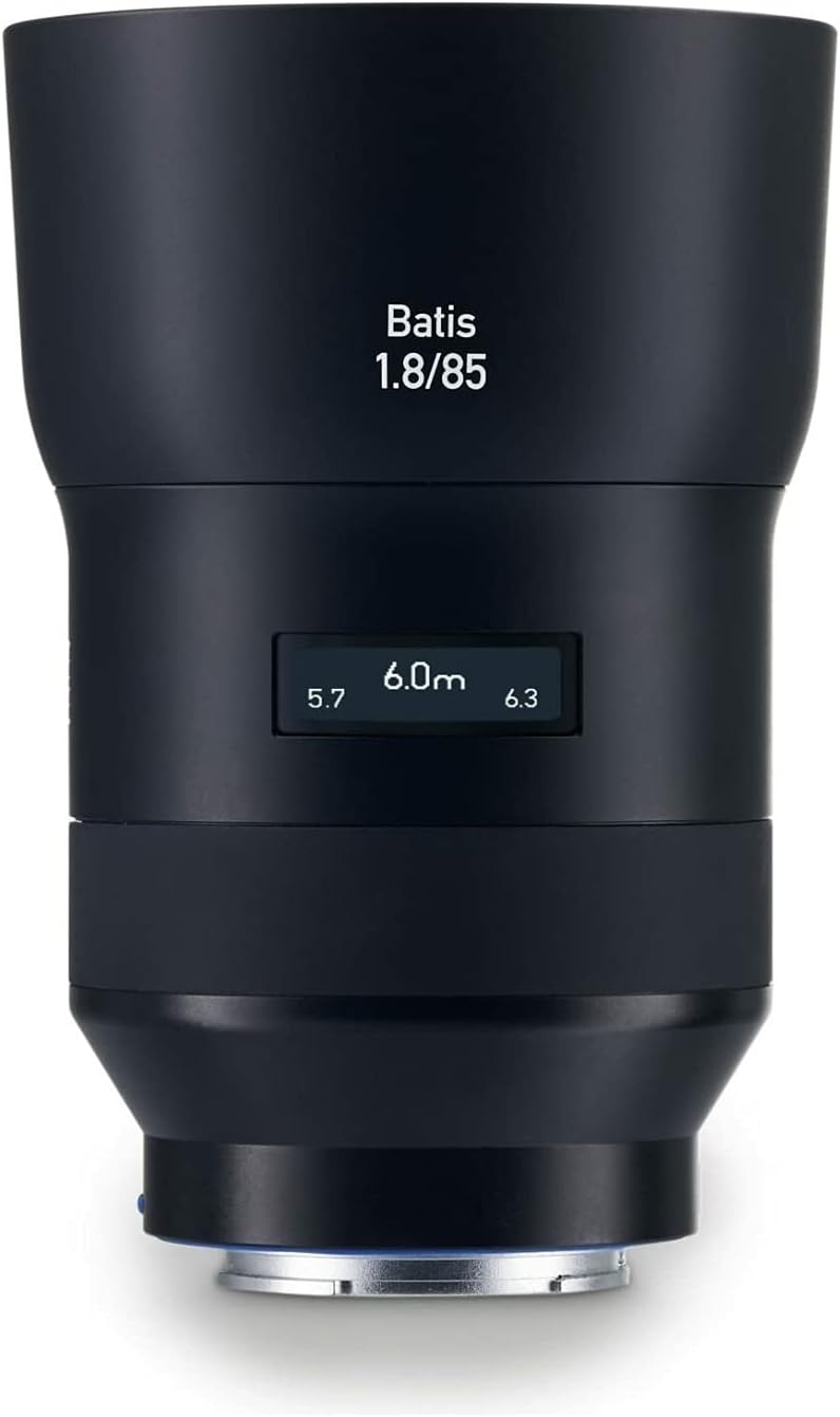 ZEISS Batis 85mm f/1.8 Lens for Sony E Mount Mirrorless Cameras, Black