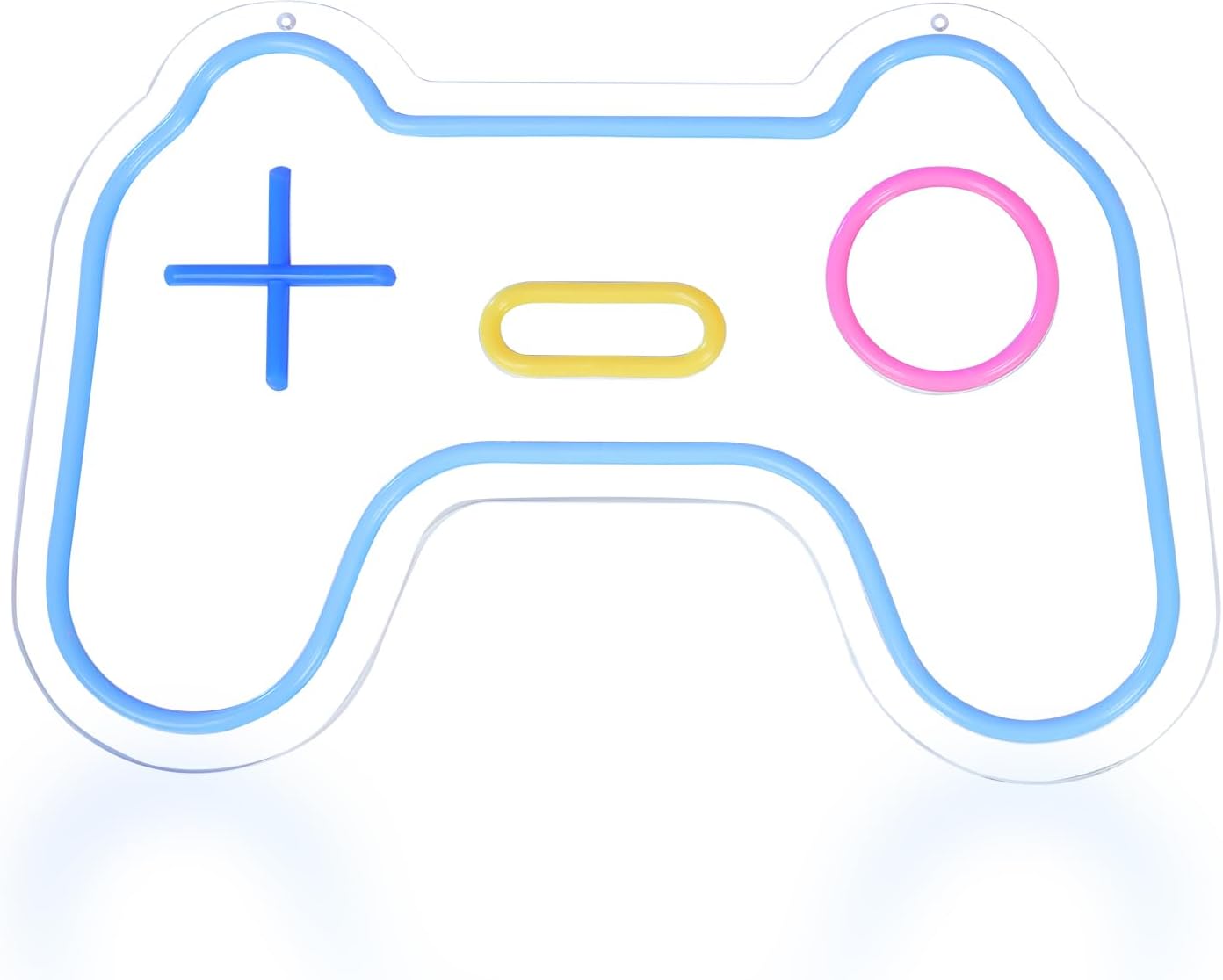 TEKXYZ Gamepad Shaped LED Neon Sign for Gamer Room, USB Powered, Ideal for Teens, Boys, Kids