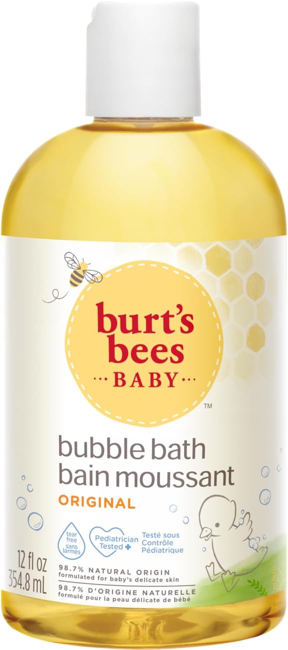 Burt’s Bees Baby Bubble Bath & Body Wash, Gentle Baby Wash For Daily Care, Tear-Free & Paediatrician-Tested, 354.8ml