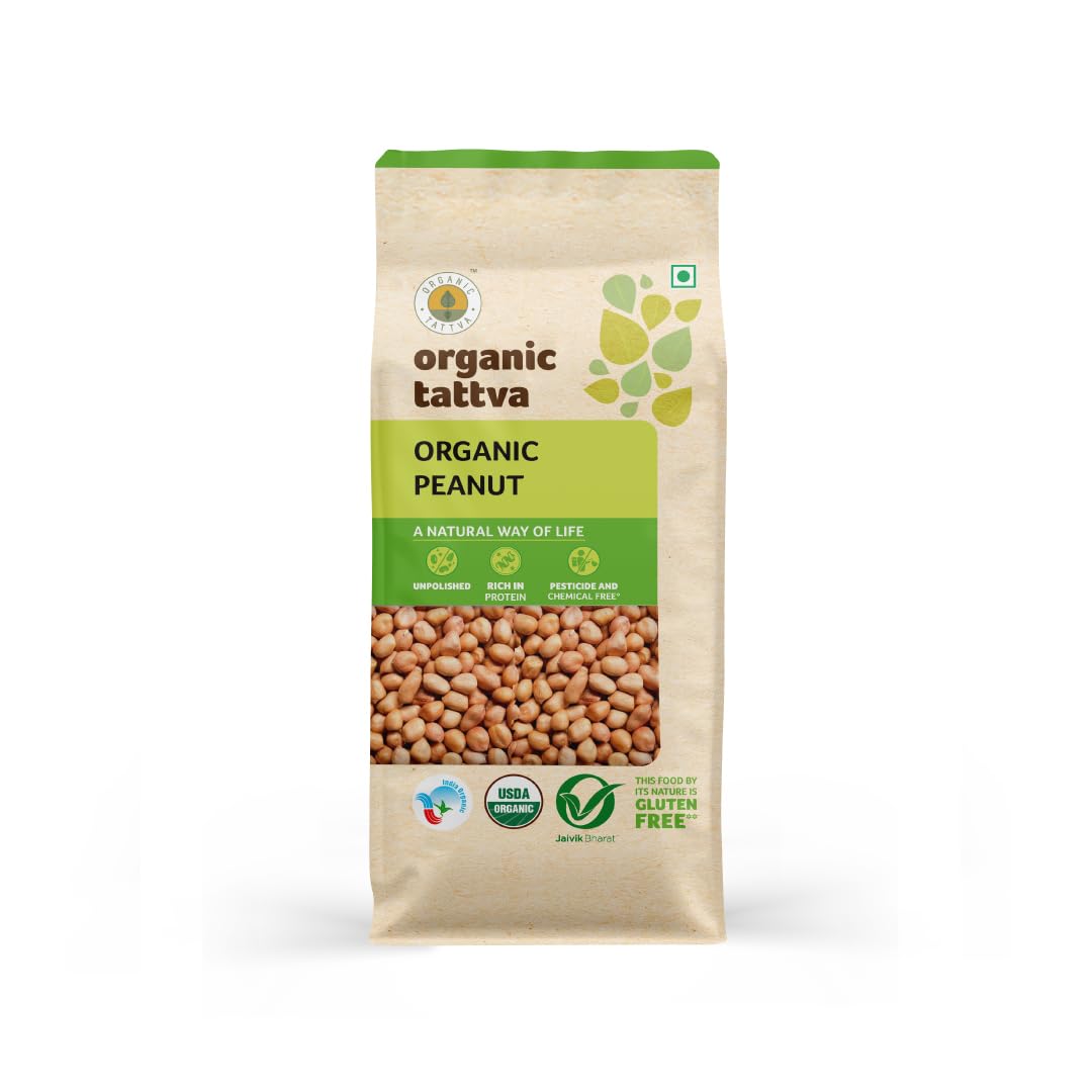 Organic Groundnuts/Peanuts, 500 Grms Certified By USDA