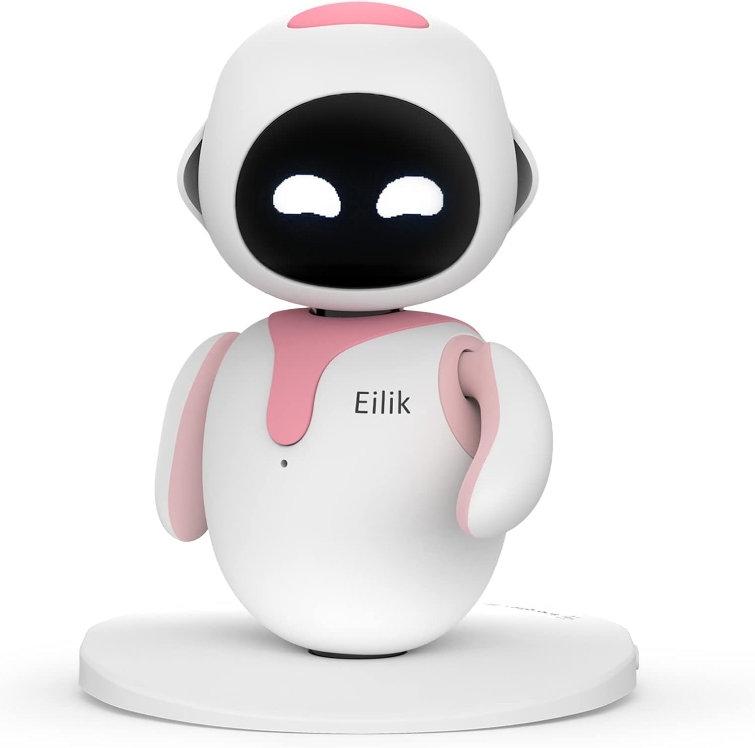Eilik – an Desktop Robot Pets for Kids and Adults, Your Perfect Interactive Companion at Home or Workspace. Unique Electronics Toys for Girls & Boys.(Pink Version)