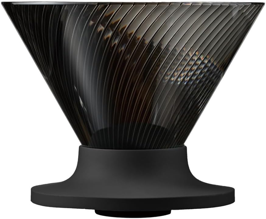 HARIO V60 Dripper NEO for 1-4 Cups, Tritan Resin, Spiral Rib, Black, Made in Japan VDN-02-B
