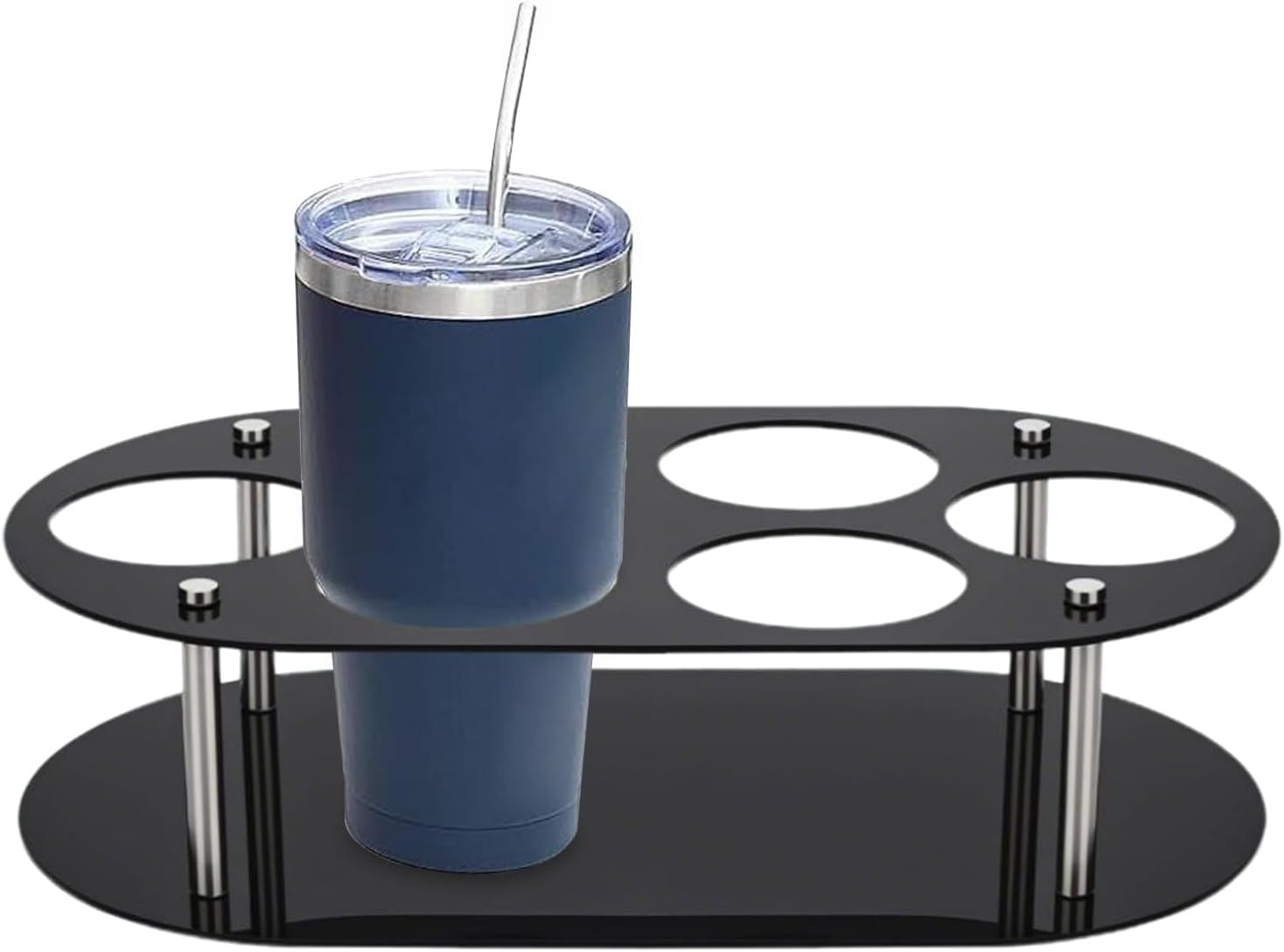 Tumbler Storage Organizer - Water Bottle Rack Organizer For Pantry,6-Slot Food Service Equipment & Supplies, Cup Holder Storage Stand For Countertop Pantry Cabinet Table Drink Shop Home Apartment