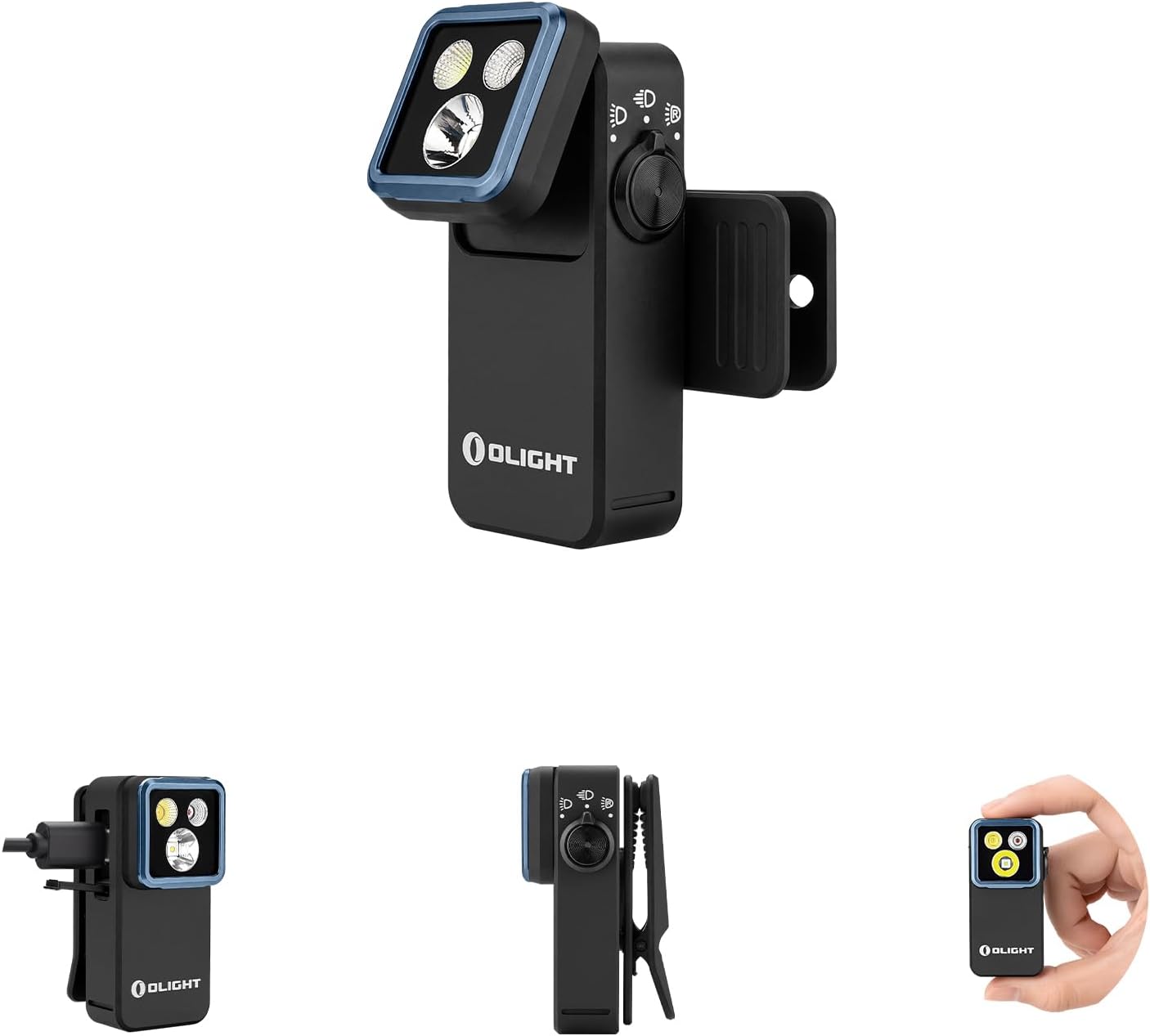 OLIGHT Oclip 2 Pro Rechargeable 530 Lumens EDC Clip on Torch, Black