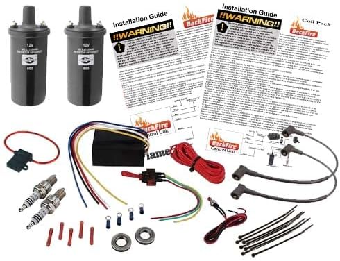 BackFire Dual Universal Automotive Flame Exhaust Thrower Fire Complete Car,Motorcycle,Truck Throwing Kit