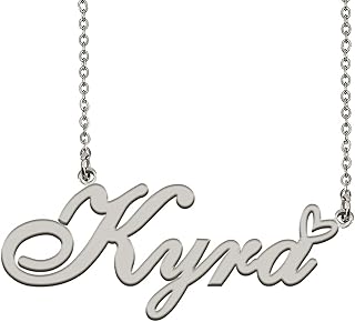 HUAN XUN Customized Custom Made Any Name Necklace for Women in Gold Silver