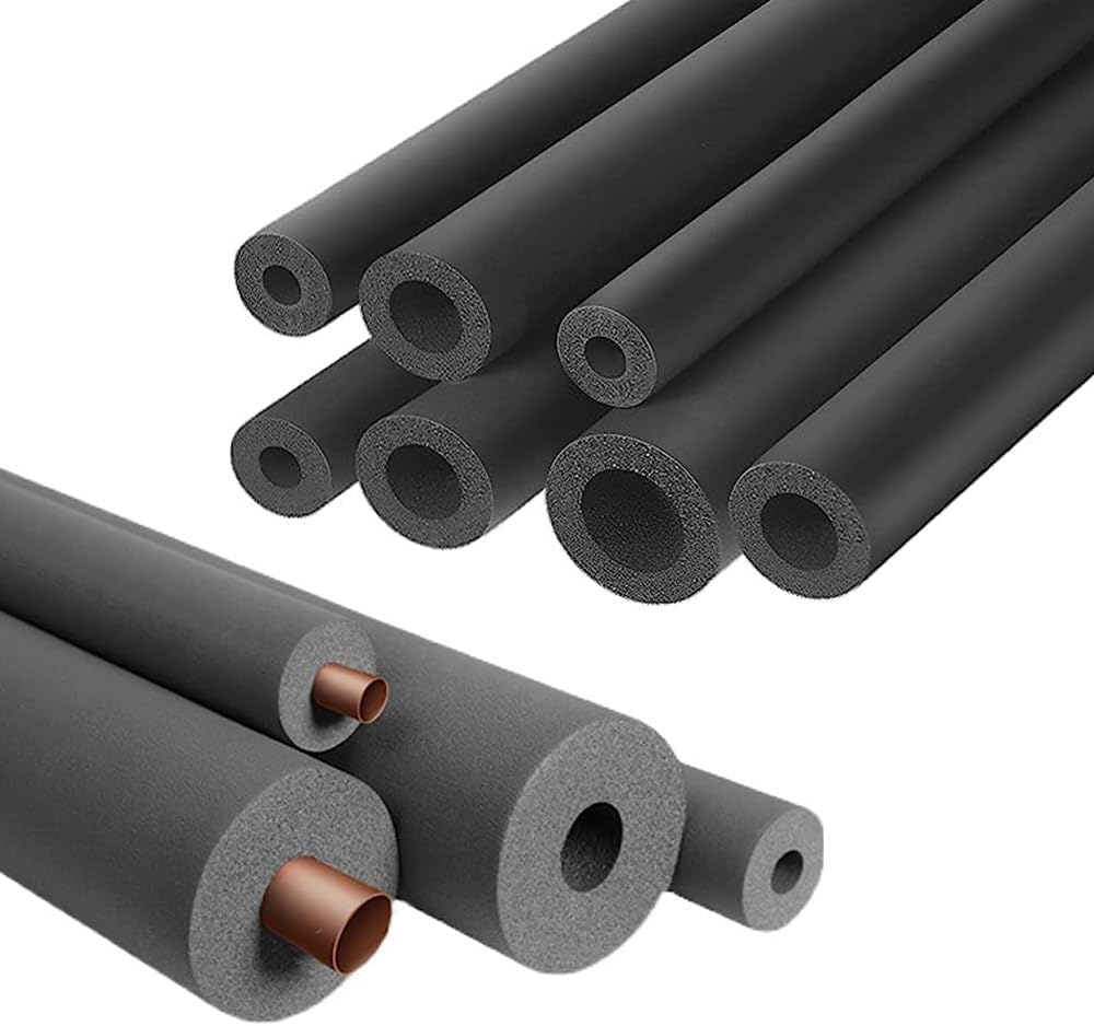 Pipe Insulation Foam Tube - Foam Tubing for AC Unit, Guitar Stands, Exercise Machine Handle and Roof Rack (3/4" ID X 3/8" TK-6Ft)