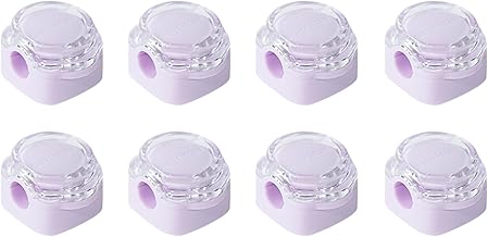 Magnetic Cable Organizer Set, 8 Pcs Easy Adhesion Desk & Wall Mount Holders for Mobile Phones and USB Cables, Perfect for Office, Kitchen, Car, and Bedside Use (Purple)