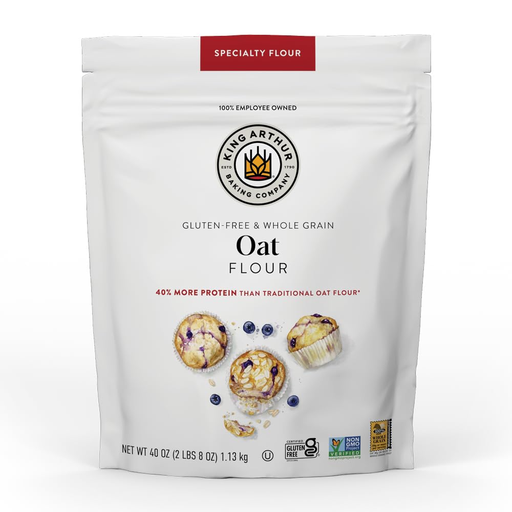 King Arthur Baking Company Gluten-Free & Whole Grain Oat Flour 2.5 lbs.