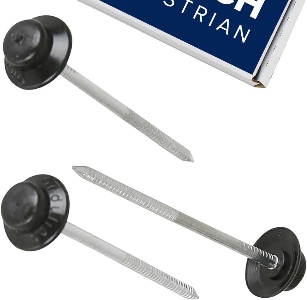 Black Smart Seal Onduline Corrugated Roofing Sheet Nails (100 Pack)