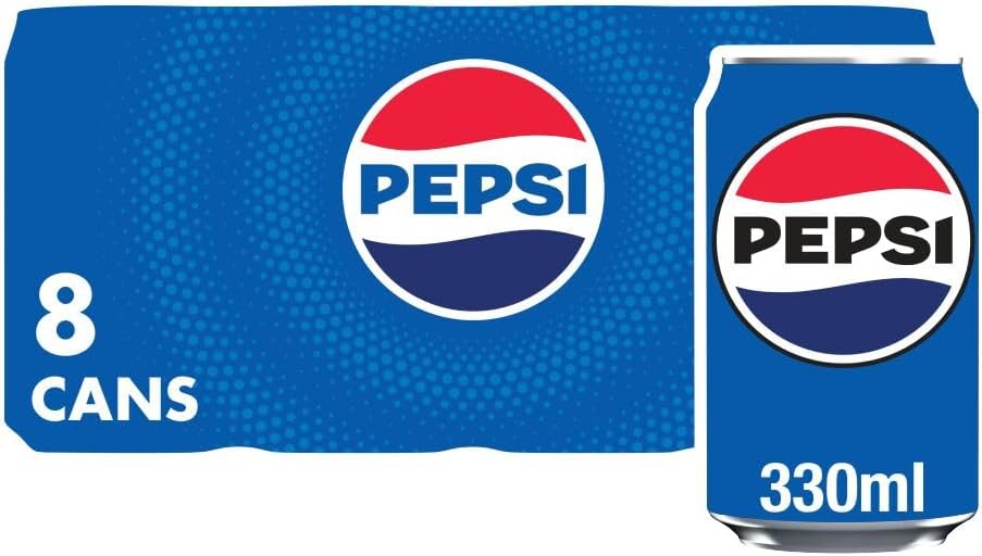 Pepsi Regular Cans, 8 x 330ml