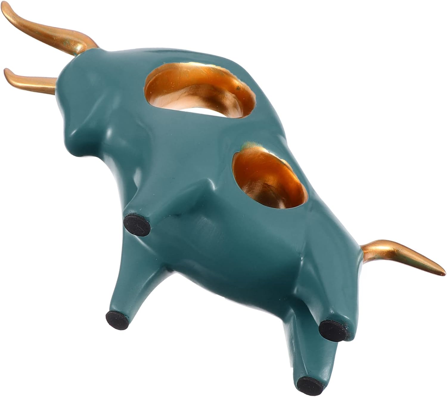 PRETYZOOM Resin Mascot Ox Craft Ornament Desktop Figurine for Home Office Animal Bull Statue Creative Home Decor for Year Celebrations