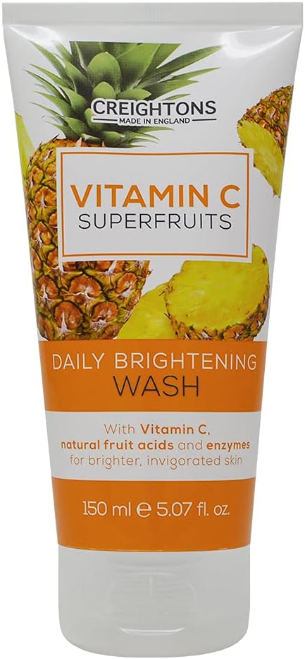 Creightons Vitamin C Superfruits Daily Brightening Wash (150 ml) - A Refreshing and Invigorating Daily Facial Wash with Vitamin C, Natural Fruit Acids & Enzymes to Enhance Skin Natural Radiance Cream