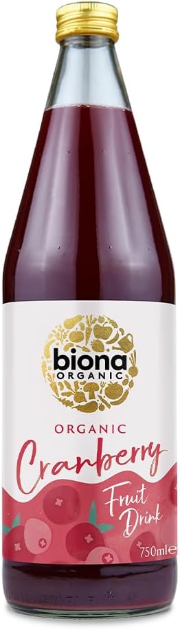 BIONA Organic Cranberry Fruit Drink - No Added Sugar 750ml (PACK OF 3)